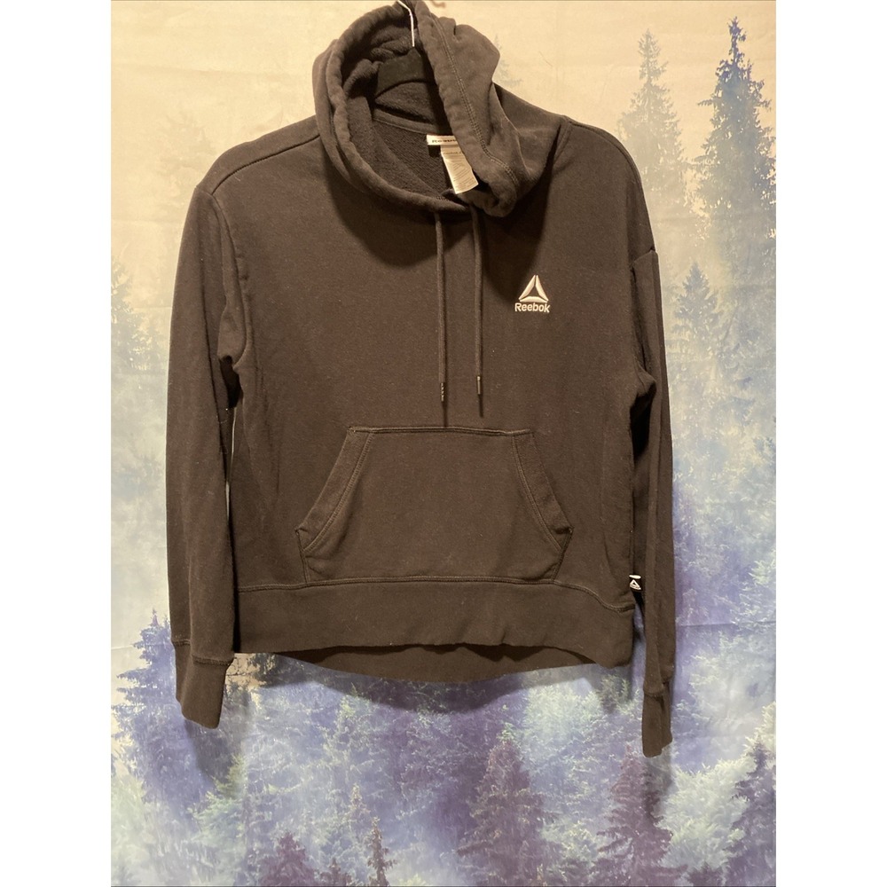 Men's Reebok Black Hoodie Sz SMALL Mid-weight